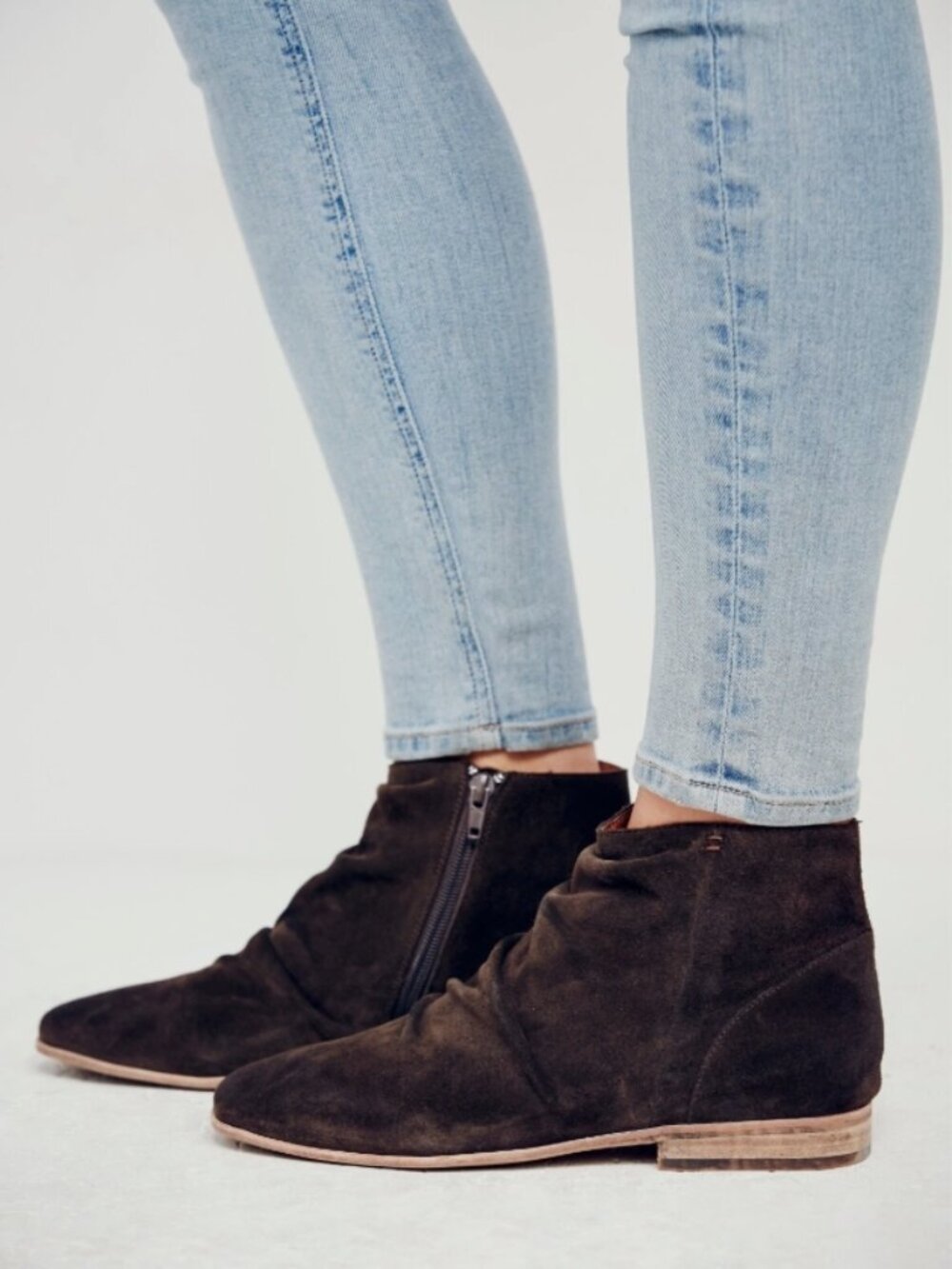 New Free People X Jeffrey Campbell Speir Ankle Boot Size 8 MSRP:$198 Suede brown